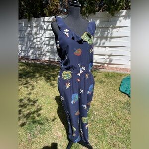 Loft Navy Floral Jumper with Cover up